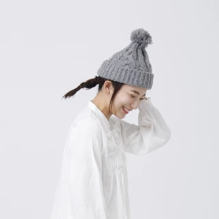 【Bonita 葆倪】日本進口 毬毬麻花毛線帽-992-3503(日本進口手工毛線帽)