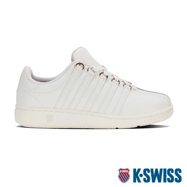 【K-SWISS】時尚運動鞋 Classic VN-女-白/粉紅/玫瑰金(小白鞋 97321-195)