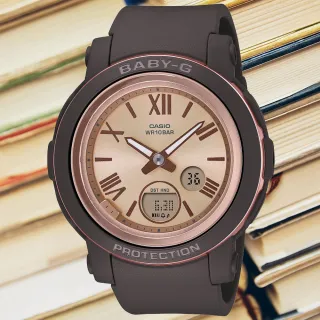 【CASIO 卡西歐】BABY-G 金屬質感羅馬雙顯腕錶 618 年中慶 禮物(BGA-290-5A)