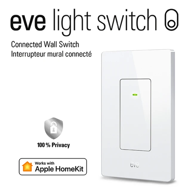 【EVE】Light Switch 智能燈控觸控開關-Thread(HomeKit / 蘋果智能家庭)