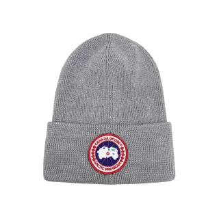 【CANADA GOOSE】Arctic 品牌Logo羊毛帽(灰)