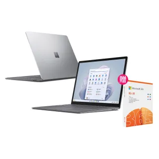 【Microsoft 微軟】微軟365個人版★15吋i7輕薄觸控筆電(Surface Laptop5/i7-1255U/8G/256G/W11-白金)