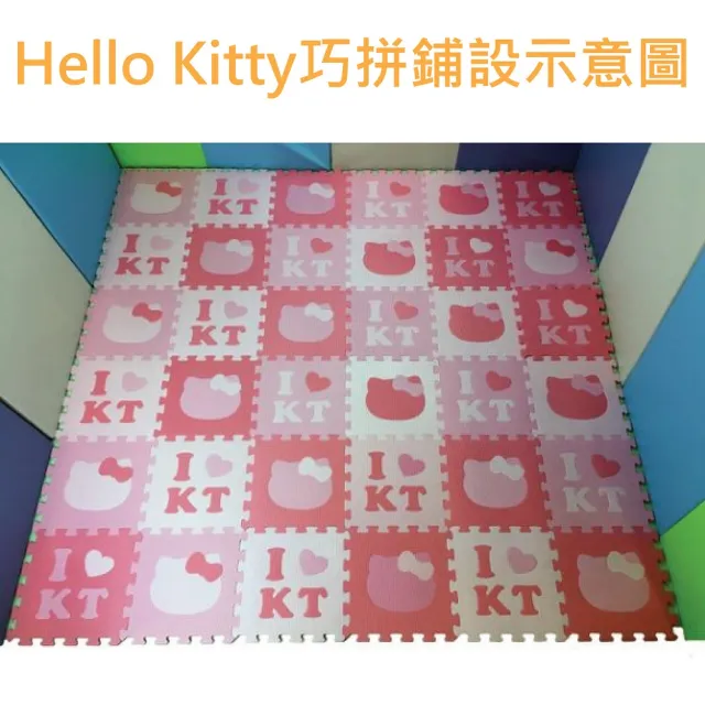 【PMU必美優】Hello Kitty 地墊(36片-約1坪)