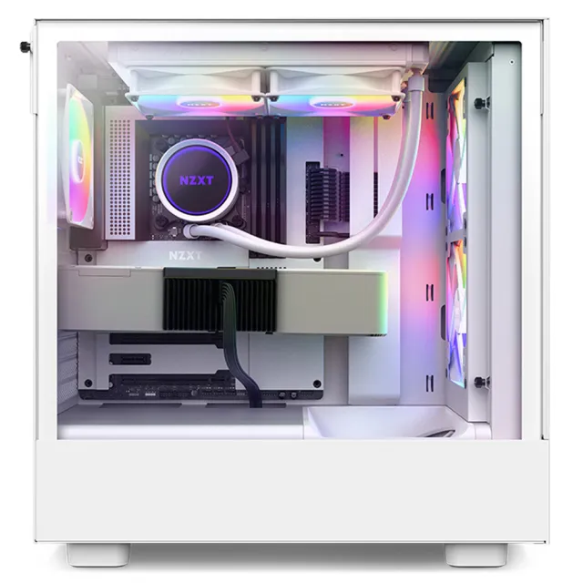 NZXT 恩傑 NZXT H5 FLOW RGB水冷WIN11電競電腦(i7-13700F/Z790/32G/1TB/RTX4060/750W/Z53  RGB水冷)