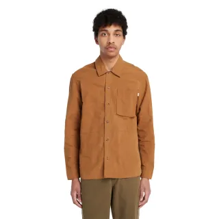 【Timberland】男款棕色襯衫外套(A5QRZ932)