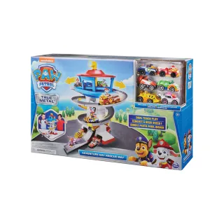 【paw patrol 汪汪隊立大功】拯救冒險灣65公分瞭望塔軌道組（含合金車6入）(汪汪隊卡通玩具車瞭望塔)