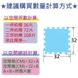 【PMU必美優】EVA舒柔巧拼地墊-32x32公分(淺藍色72片- 約2坪)