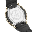 【CASIO 卡西歐】G-SHOCK WOMEN 農家橡樹 時尚黑金八角雙顯腕錶 母親節 禮物(GM-S2100GB-1A)