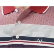 【Emilio Valentino 范倫鐵諾】男裝 舒適透氣精梳棉定位胸袋休閒薄款長袖POLO衫 紅(66-3V7152)