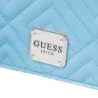 【GUESS】女包 極簡調性 經典菱格 LOGO 立體 斜紋 絎縫 翻蓋掀蓋 方包 斜背包 肩背包(藍)
