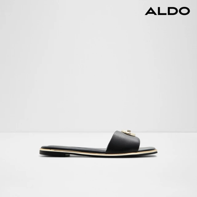 ALDOALDO BELLENOR-復古花窗紋涼拖鞋(黑色)