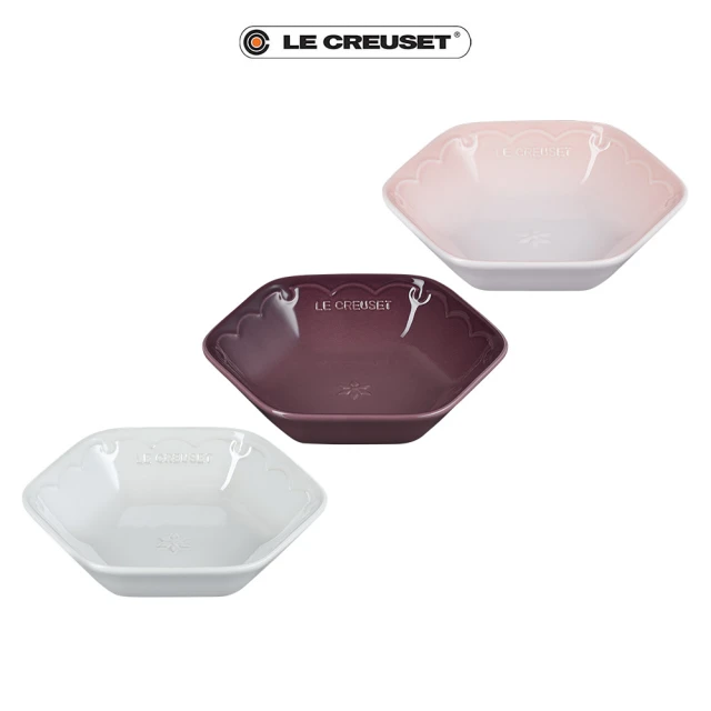 Le Creuset 瓷器早餐穀片碗16cm-4入(藍鈴紫/