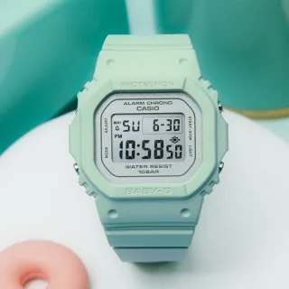 【CASIO 卡西歐】BABY-G 春日色調 鼠尾草綠方形電子腕錶 畢業禮物 送禮 推薦(BGD-565SC-3)