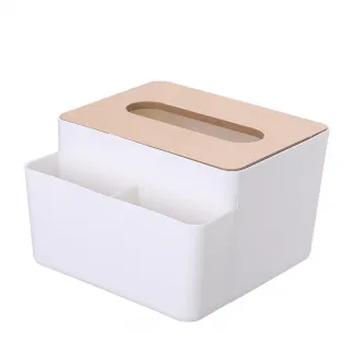 【小麥購物】木紋面紙盒 升級款(收納盒 衛生紙盒 桌面盒 置物盒 面紙盒 手機架 紙巾盒 木質面紙盒)