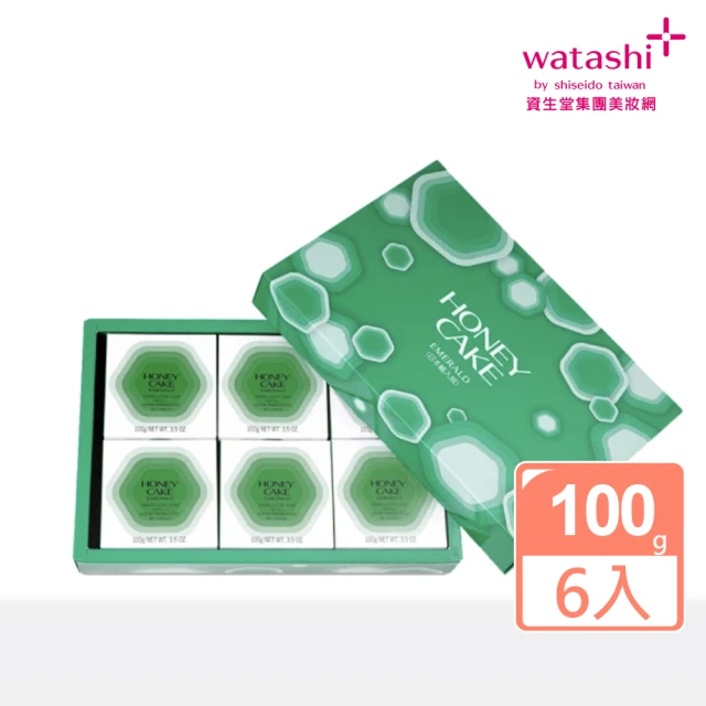 【SHISEIDO 資生堂】蜂蜜翠綠香皂 100gx6入