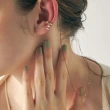 【ete】[ONLINE Limited] 珍珠鑽飾比克耳釦雙組合(粉霧金色與鉑金色)