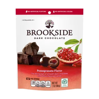 【Hersheys好時】Brookside紅石榴夾餡黑巧克力 三入組(198gX3)