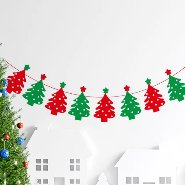 【半島良品】22款聖誕節佈置/派對掛旗(聖誕節 雪人 老人 派對氣球 燈串 聖誕樹)