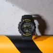 【CASIO 卡西歐】G-SHOCK 黑黃時尚雙顯腕錶 禮物推薦 畢業禮物(GA-100CY-1A)
