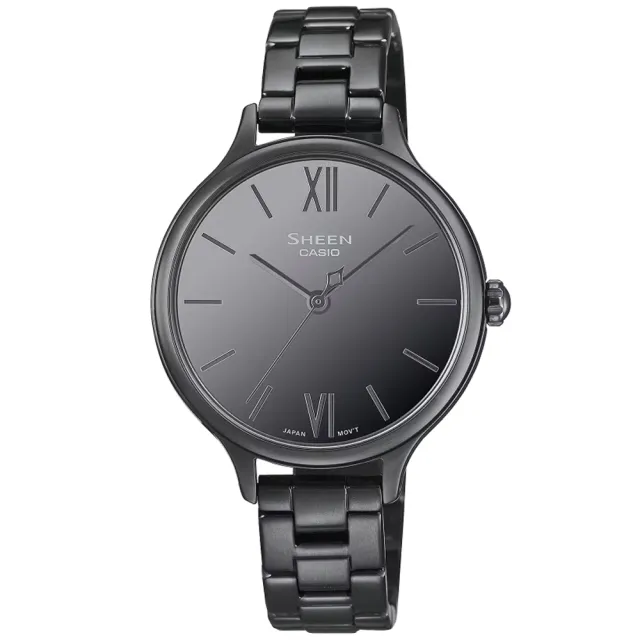 【CASIO 卡西歐】SHEEN 鏡面簡約時尚腕錶 送禮推薦 禮物(SHE-4560BD-1A)