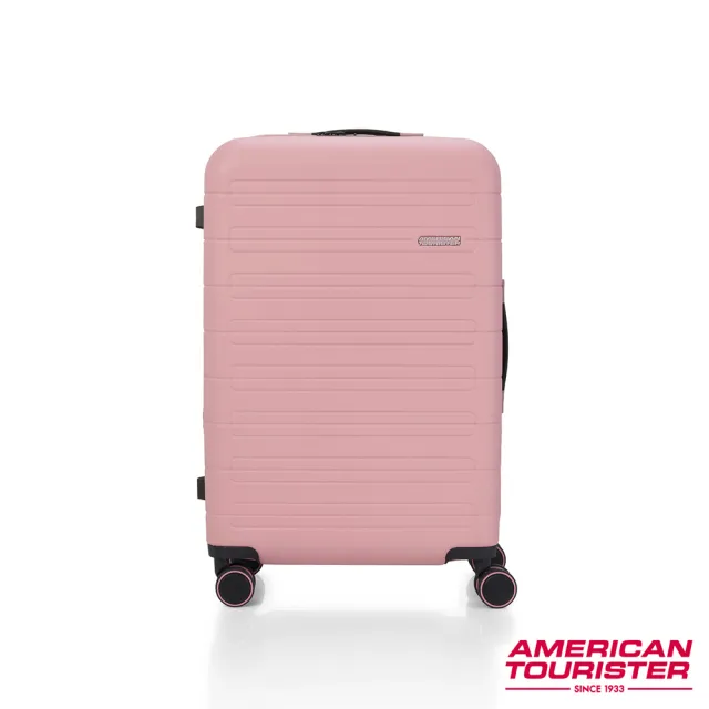 【AMERICAN TOURISTER 美國旅行者】24吋 NOVASTREAM 抗菌環保可擴充PC防盜拉鍊行李箱(多色可選)