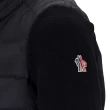 【MONCLER】秋冬新款 女款 前襟羽絨羊毛針織外套-黑色(0號USA-XS、1號USA-S、2號USA-M、3號USA-L)