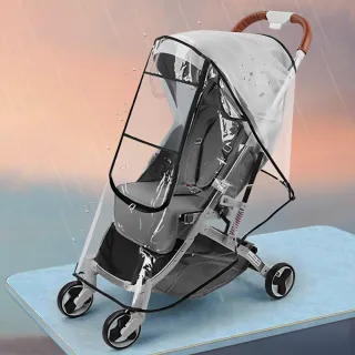 【JIAGO】嬰兒車通用EVA可開窗雨罩