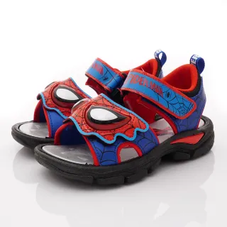 【童鞋520】蜘蛛人電燈涼鞋(MNKT35122藍紅-18-21cm)