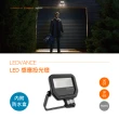 【Osram 歐司朗】LED 20W 全電壓 感應投光燈 自然光 黃光 1 入組(LED 20W 感應投光燈 附防水接線盒)