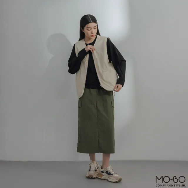 【MO-BO】雙面好穿搭QQ毛背心(MOMO獨家優惠)