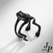 【Jpqueen】個性小青蛙復古可調不鏽鋼戒指(2色戒圍可選)