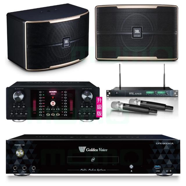 【金嗓】CPX-900 K1A+OKAUDIO DB-9AN+ACT-869+JBL Pasion 10(4TB點歌機+擴大機+無線麥克風+喇叭)