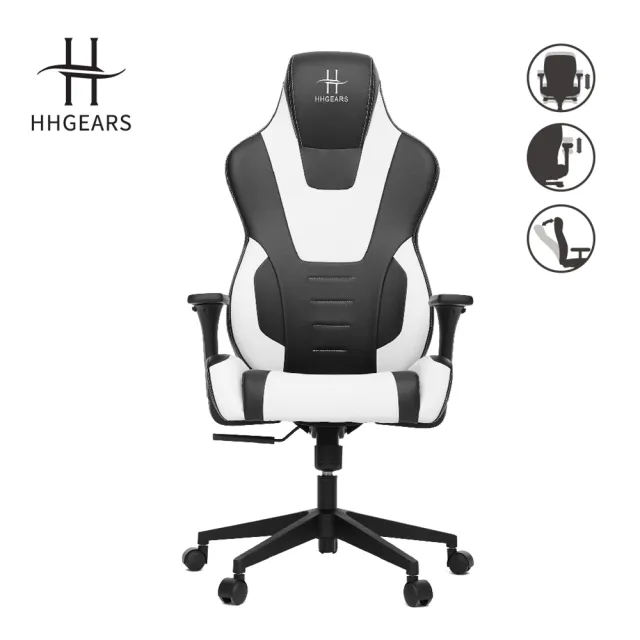 【HHGears】HHGears XL300 電競椅 黑白(原廠保固一年)