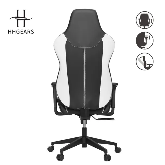 【HHGears】HHGears XL300 電競椅 黑白(原廠保固一年)