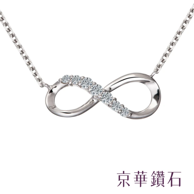 【京華鑽石】10K金 共0.10克拉 鑽石項鍊 輕珠寶 infinity系列