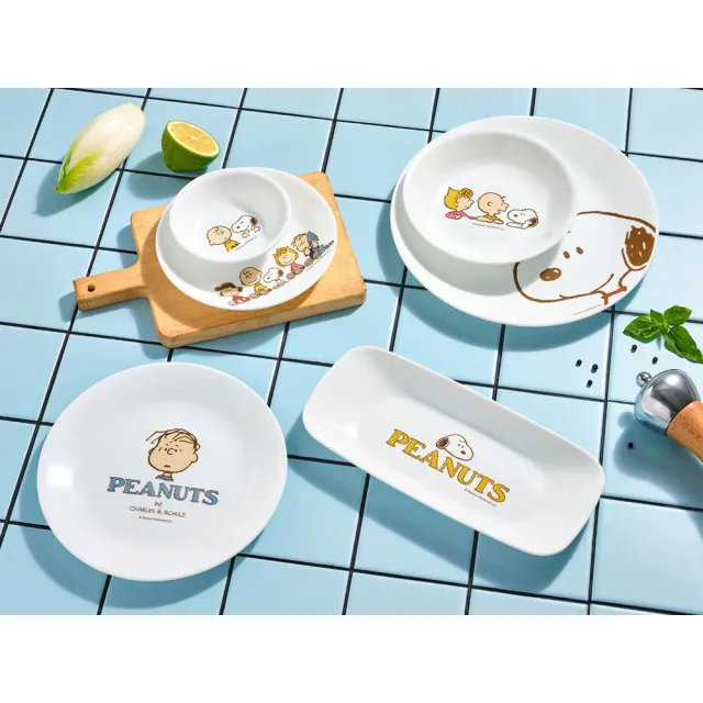 【CorelleBrands 康寧餐具】SNOOPY FRIENDS 4件式碗盤組(D03)