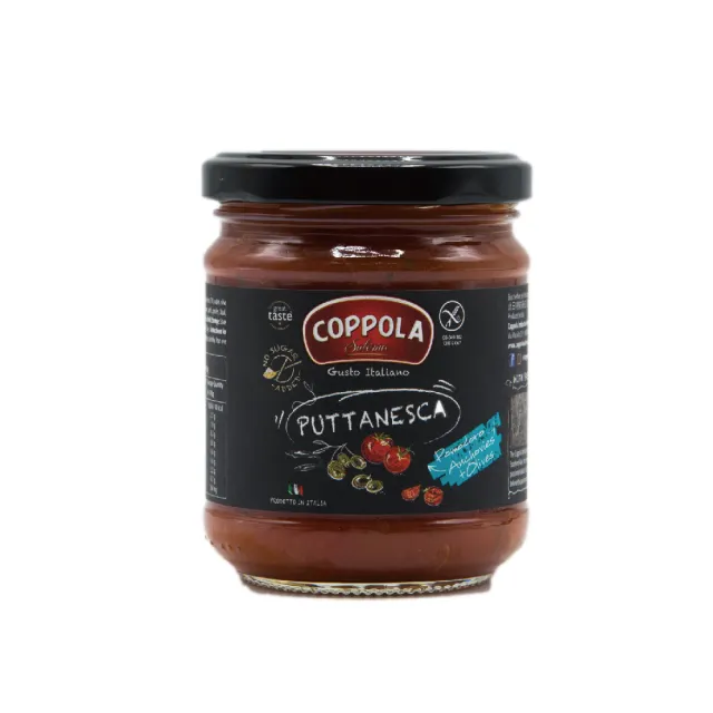【Coppola】無加糖鯷魚橄欖番茄麵醬 180gx1罐