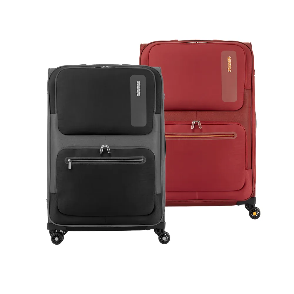 【AMERICAN TOURISTER 美國旅行者】30吋Maxwell 可擴充極輕量布面軟殼行李箱/布箱(多色可選)