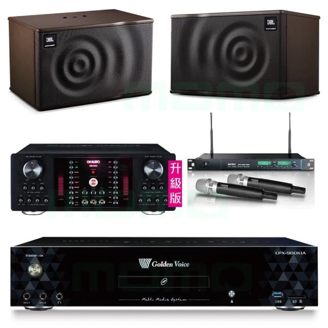 【金嗓】CPX-900 K1A+OKAUDIO DB-9AN+ACT-869+JBL MK10(4TB點歌機+擴大機+無線麥克風+喇叭)
