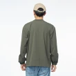 【JEEP】男裝 品牌LOGO防潑水口袋長袖T(綠色)