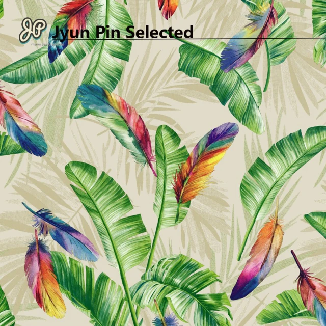 Jyun Pin 駿品裝修 駿品嚴選99016-3(羽毛壁紙/每坪)