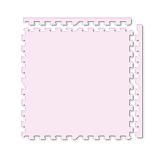 【新生活家】超厚保護2.4cm巧拼地墊-莫蘭迪四色任選62x62(4入)