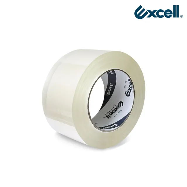 【Excell.tw】1捲｜膠厚5條｜0.05mm*48mm*150M(超黏OPP透明封箱膠帶 2吋寬 文具膠帶 水膠)