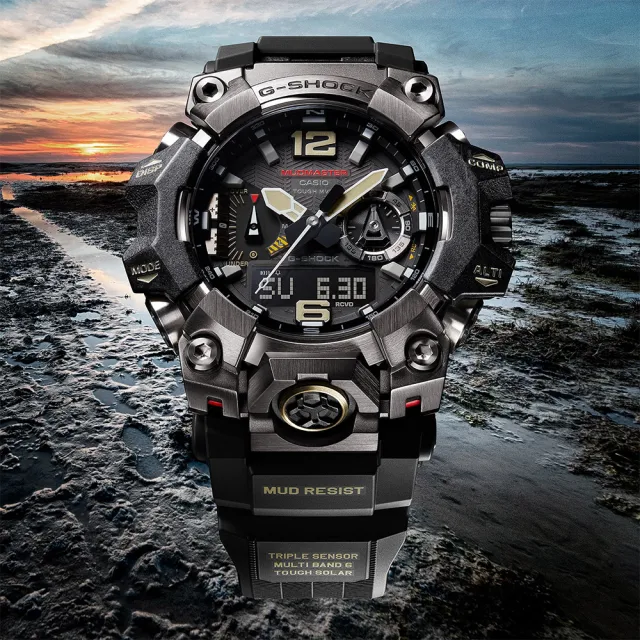 CASIO 卡西歐】G-SHOCK MUDMASTER太陽能藍牙連線泥人錶(GWG-B1000-1A