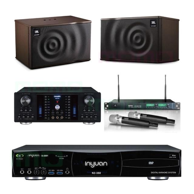 【音圓】S-2001 N2-350+OKAUDIO DB-8AN+ACT-869+JBL MK10(點歌機4TB+擴大機+無線麥克風+喇叭)