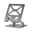 【BORUI】折疊式可升降平板手機支架 雙軸桌上穩固型支架 鋁合金手機支架 筆電散熱架 直播追劇神器(M6)