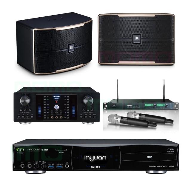 【音圓】S-2001 N2-350+OKAUDIO DB-8AN+ACT-869+JBL Pasion 8(點歌機4TB+擴大機+無線麥克風+喇叭)