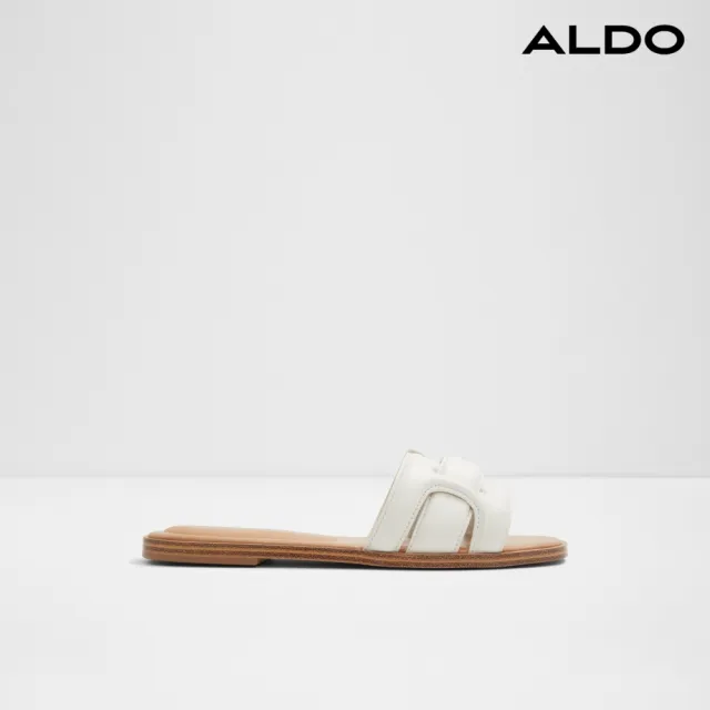 【ALDO】ELENAA-特色舒適涼拖鞋-女鞋(白色)