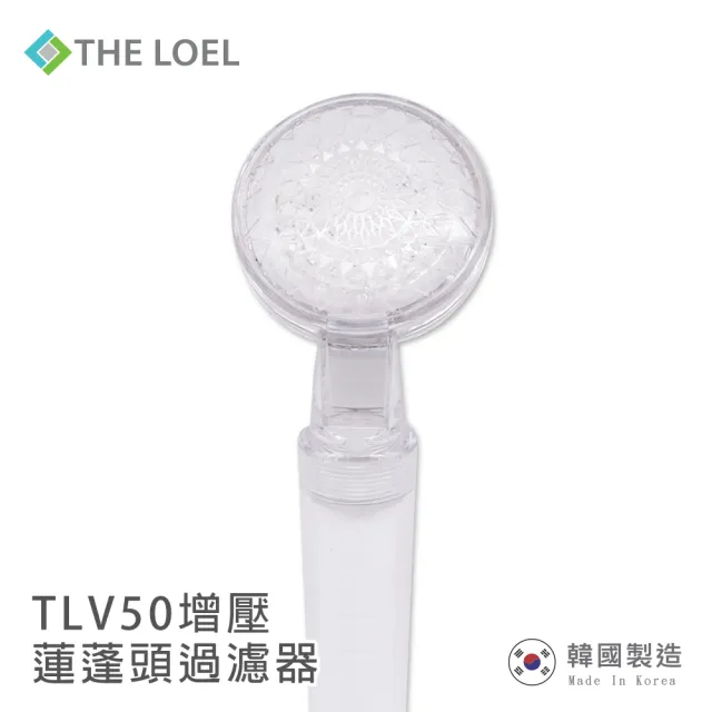 【THE LOEL】負離子蓮蓬頭過濾器組合(1濾器+4無維他命C濾芯)(有效除鐵鏽、雜質)