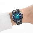 【CITIZEN 星辰】千彩之海 限量鈦金屬光動能電波萬年曆手錶 送行動電源 畢業禮物(CB0215-18L)